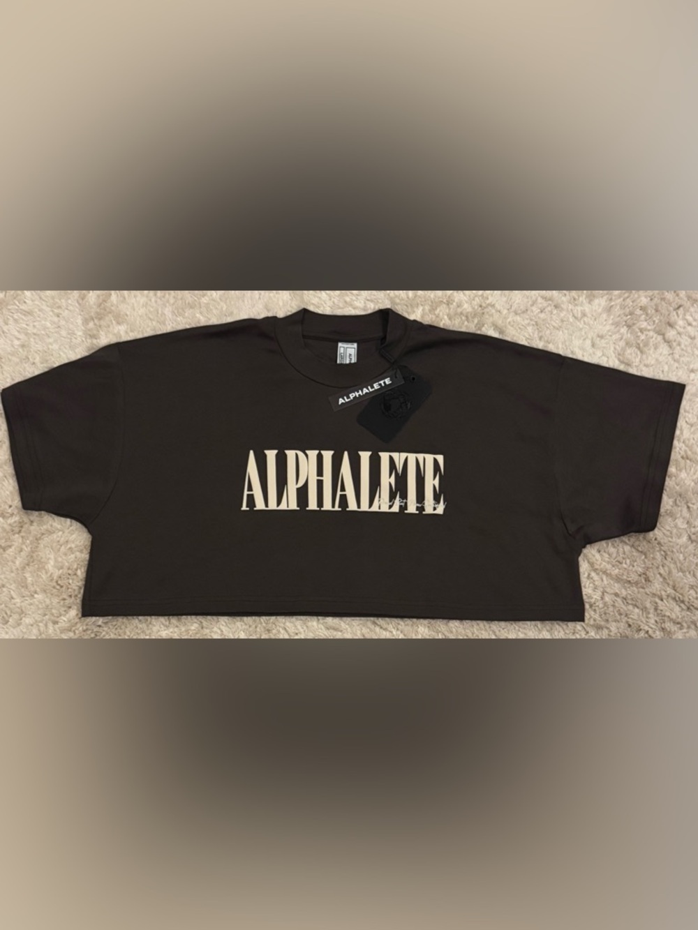 NWT Alphalete Brown Crop Top